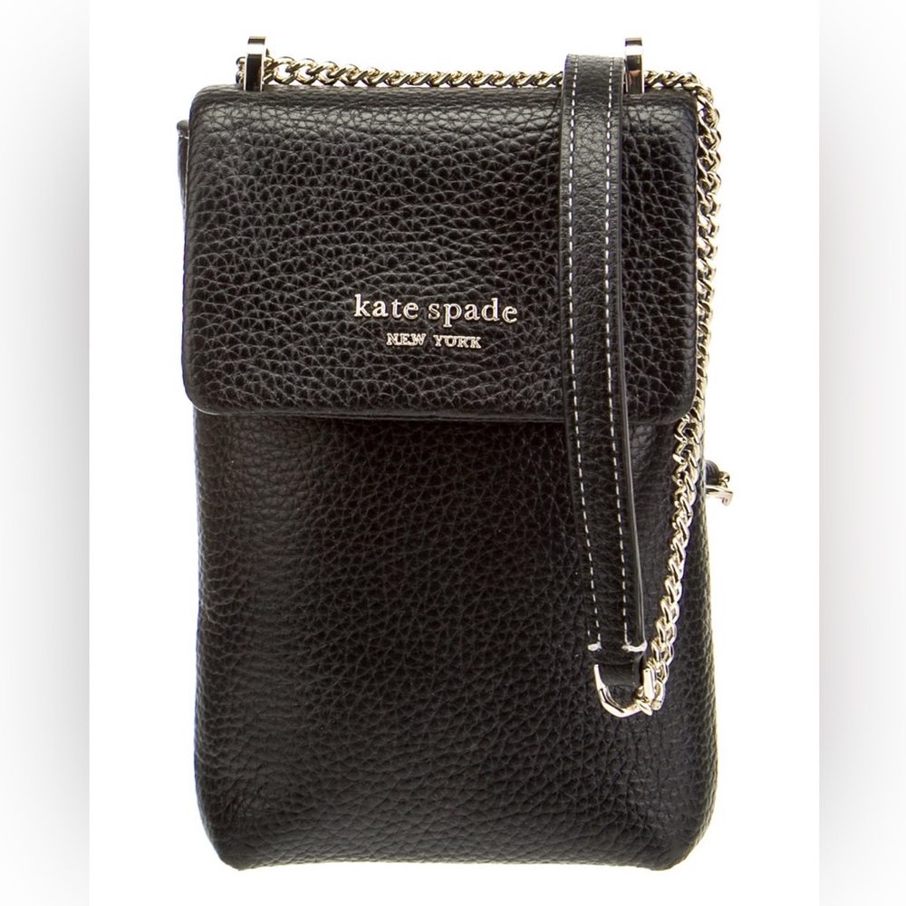 New York Bradley Pebbled Black Leather Crossbody. Style Number: 6256538.  NWOT